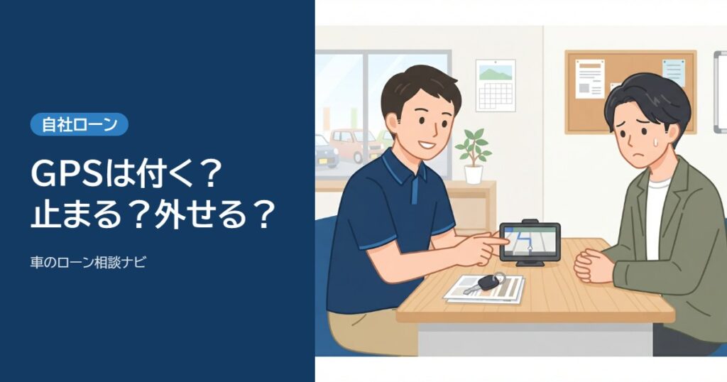 自社ローンのGPSとは？なぜ付くのか、エンジンは止まるのか・外せるのか