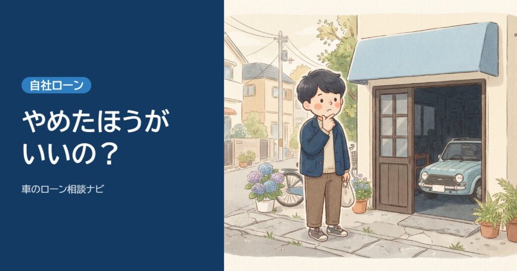 自社ローンはやめたほうがいい？やばい・後悔と言われる理由と、契約前に確かめること